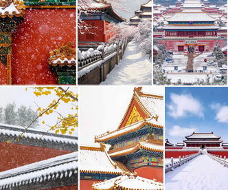 故宫雪景大片刷屏网络,古建筑与白雪交相辉映_现代网新闻频道