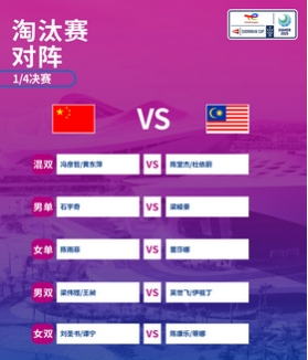 3-0力克马来西亚队,国羽闯入苏迪曼杯半决赛_现代网新闻频道