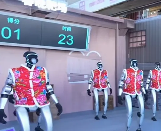 春晚机器人“五一”兼职忙，租赁价格飙升至1.5万元/天_现代网新闻频道