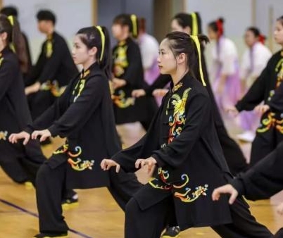 沪上18所高校517名运动员共同演绎五禽戏_现代网新闻频道
